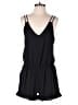 Tyche 100% Polyester Solid Black Romper Size L - photo 1