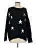 Vince Camuto Stars Black Pullover Sweater Size S - photo 1