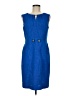 Ellen Tracy 100% Polyester Blue Casual Dress Size 8 - photo 1