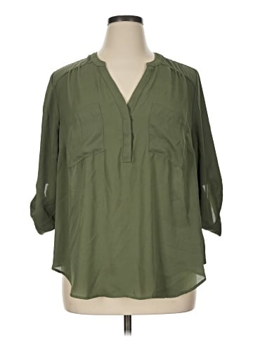 Torrid 3/4 Sleeve Blouse (view 1)