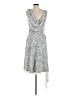 MSK 100% Polyester Tweed Gray Cocktail Dress Size 8 - photo 2