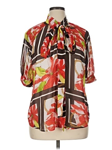 7th Avenue Design Studio New York & Company Short Sleeve Blouse (view 1)