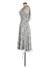 MSK 100% Polyester Tweed Gray Cocktail Dress Size 8 - photo 5