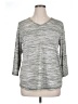 St. John's Bay Gray 3/4 Sleeve T-Shirt Size XL - photo 1