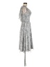 MSK 100% Polyester Tweed Gray Cocktail Dress Size 8 - photo 4