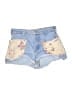 Pilcro 100% Cotton Graphic Blue Denim Shorts Size 25 waist - photo 1