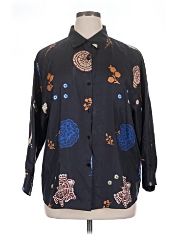 Lafayette 148 New York 3/4 Sleeve Silk Top (view 1)