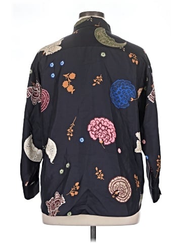 Lafayette 148 New York 3/4 Sleeve Silk Top (view 2)