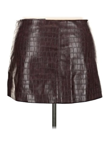 Divided by H&M Faux Leather Skirt (view 2)