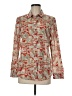 Talbots 100% Cotton Paisley Red Long Sleeve Blouse Size M - photo 1