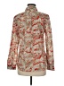 Talbots 100% Cotton Paisley Red Long Sleeve Blouse Size M - photo 2