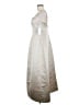 Reformation 100% Polyester Solid Ivory Cocktail Dress Size 8 - photo 5