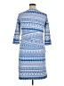 J. McLaughlin Print Blue Casual Dress Size XL - photo 2