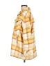 Kensie 100% Polyester Plaid Yellow Raincoat Size L - photo 5