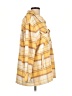 Kensie 100% Polyester Plaid Yellow Raincoat Size L - photo 4