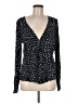 Sanctuary 100% Rayon Polka Dots Black Long Sleeve Blouse Size M - photo 1