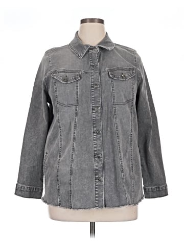 LOGO by Lori Goldstein Denim Jacket (view 1)