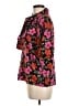 MNG 100% Polyester Floral Pink Short Sleeve Blouse Size M - photo 5