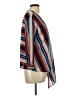 Takara 100% Polyester Stripes Blue 3/4 Sleeve Blouse Size L - photo 4