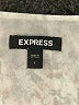 Express 100% Polyester Ivory Short Sleeve Blouse Size L - photo 7