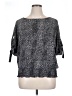 MICHAEL Michael Kors Gray 3/4 Sleeve Blouse Size XL - photo 1