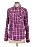 Lovestitch Plaid Pink Long Sleeve Button-Down Shirt Size L - photo 1