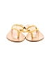 J.Crew Gold Flip Flops Size 5 1/2 - photo 2