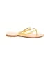 J.Crew Gold Flip Flops Size 5 1/2 - photo 1