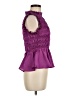 Glam Purple Sleeveless Blouse Size M - photo 4