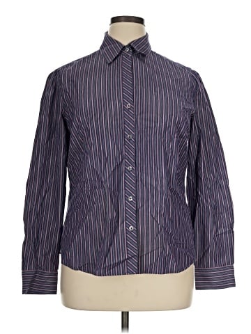 Lafayette 148 New York Long Sleeve Button-Down Shirt (view 1)