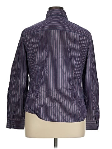 Lafayette 148 New York Long Sleeve Button-Down Shirt (view 2)