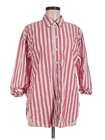 Universal Thread 3/4 Sleeve Button-Down Shirt (view 1)