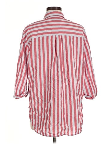 Universal Thread 3/4 Sleeve Button-Down Shirt (view 2)