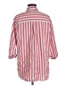 Universal Thread 100% Cotton Stripes Red 3/4 Sleeve Button-Down Shirt Size M - photo 2