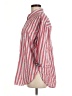Universal Thread 100% Cotton Stripes Red 3/4 Sleeve Button-Down Shirt Size M - photo 5
