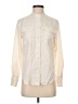 J.Crew 100% Silk Ivory Long Sleeve Silk Top Size XS (petite) - photo 1