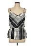 Veronica M. 100% Polyester Silver Sleeveless Blouse Size L - photo 1