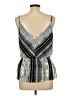 Veronica M. 100% Polyester Silver Sleeveless Blouse Size L - photo 2
