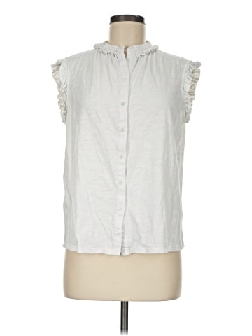 Boden Sleeveless Button-Down Shirt (view 1)