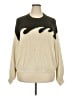back beat co. 100% Organic Cotton Chevron-herringbone Ivory Pullover Sweater Size XXL - photo 1