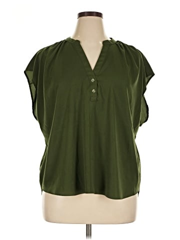 Banana Republic Factory Store Short Sleeve Blouse (view 1)