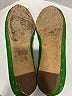 Gucci 100% Patent Leather Solid Green Flats Size 8 1/2 - photo 8