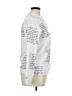 CBR Print White Long Sleeve Blouse Size XL - photo 4