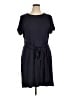 Chaps Solid Black Casual Dress Size XL - photo 1