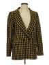 Reformation 100% Viscose Checkered-gingham Yellow Blazer Size L - photo 1