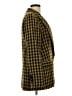 Reformation 100% Viscose Checkered-gingham Yellow Blazer Size L - photo 4