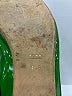 Gucci 100% Patent Leather Solid Green Flats Size 8 1/2 - photo 6