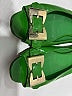Gucci 100% Patent Leather Solid Green Flats Size 8 1/2 - photo 5