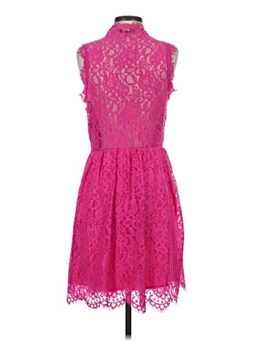 Red Saks Fifth Avenue Cocktail Dress (view 2)