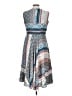 Dana Buchman 100% Polyester Print Blue Casual Dress Size 10 - photo 2